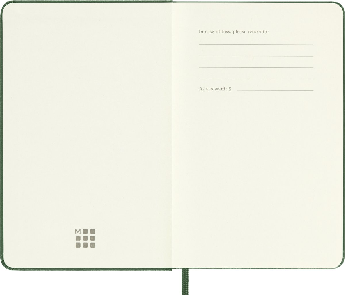 Moleskine 2026 Kalender | H | Uge | Poc. | Grøn