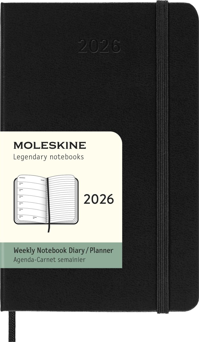 Moleskine 2026 Kalender | H | Uge | Poc. | Sort