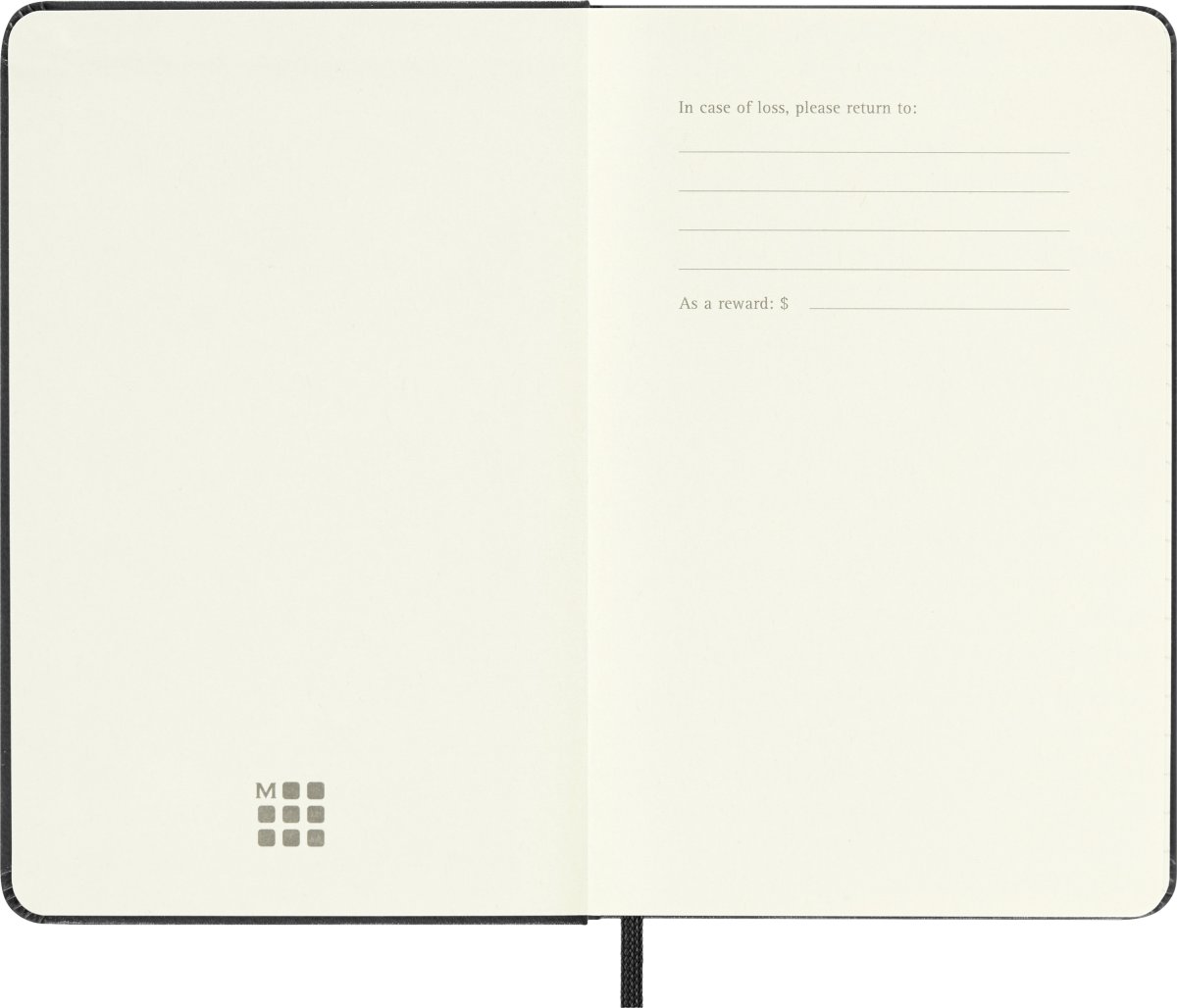 Moleskine 2026 Kalender | H | Uge h. | Poc. | Sort