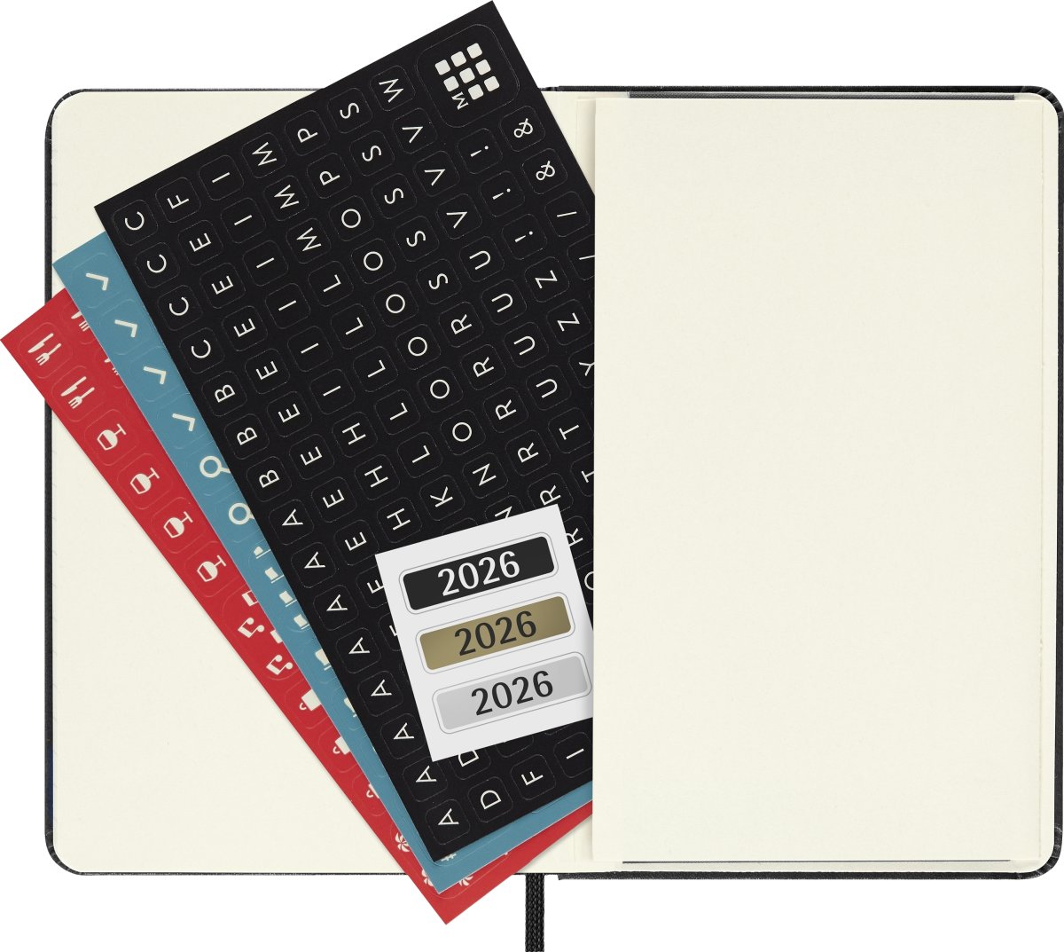 Moleskine 2026 Kalender | H | Uge h. | Poc. | Sort