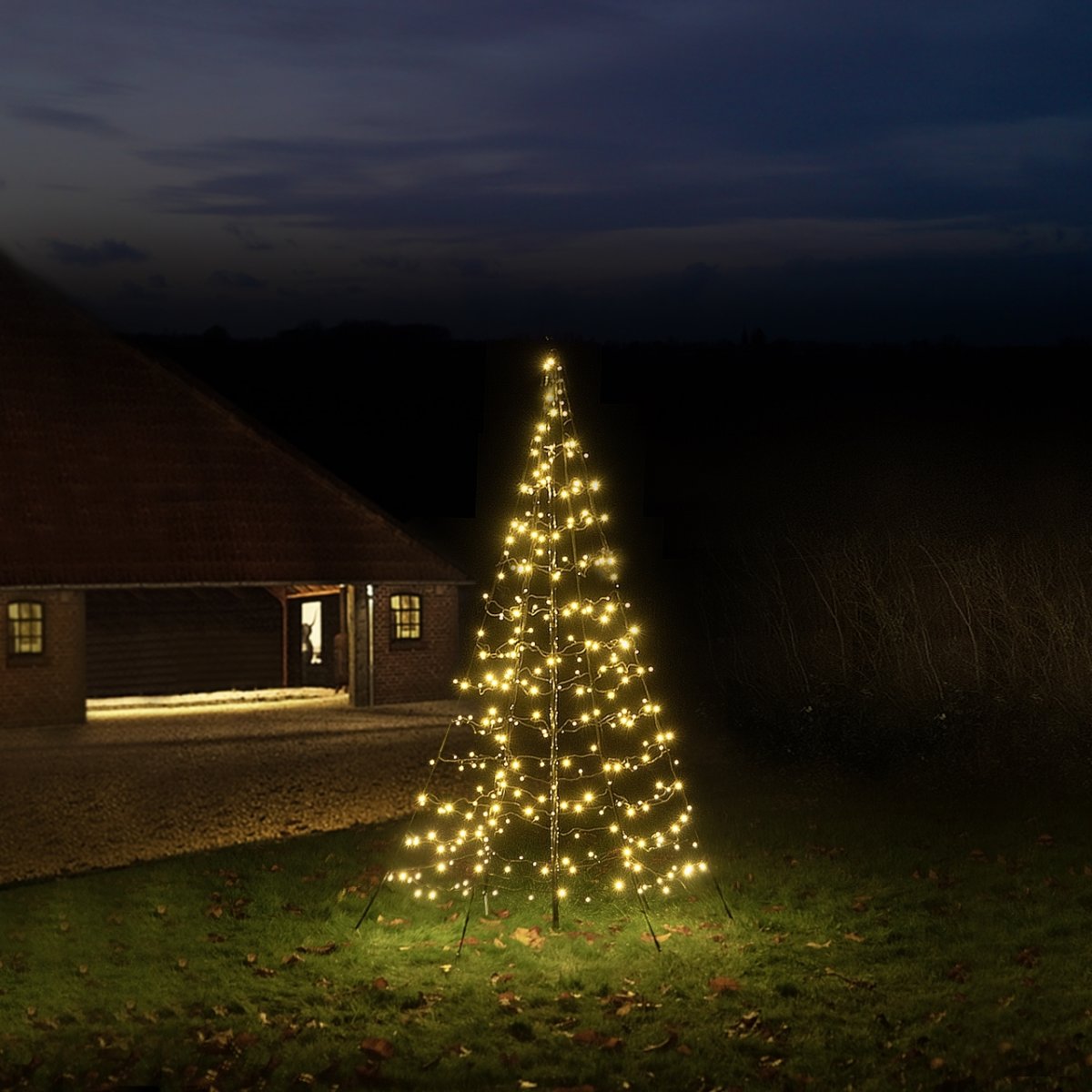 Starlight lysekæde m/stang, 2 m, 300 LED