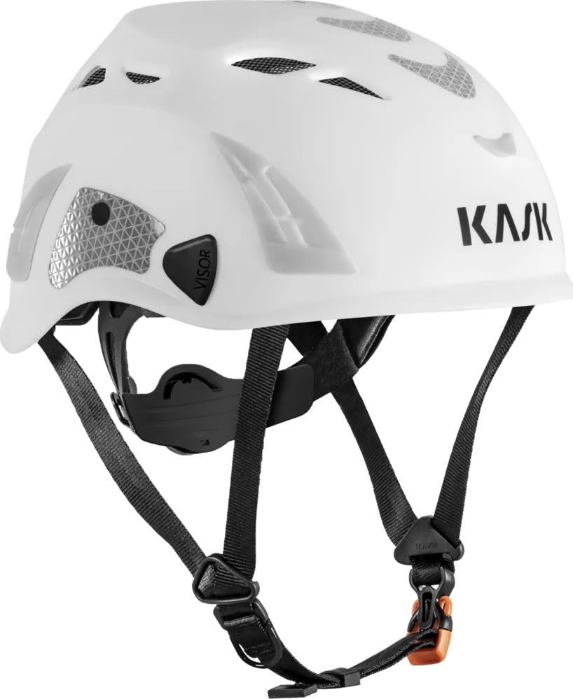 Kask Sikkerhedshjelm Superplasma HI-VIZ, Hvid