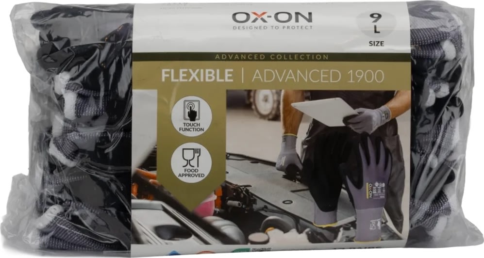 OX-ON Arbejdshandske Flexible Advanced 1900,Str 9