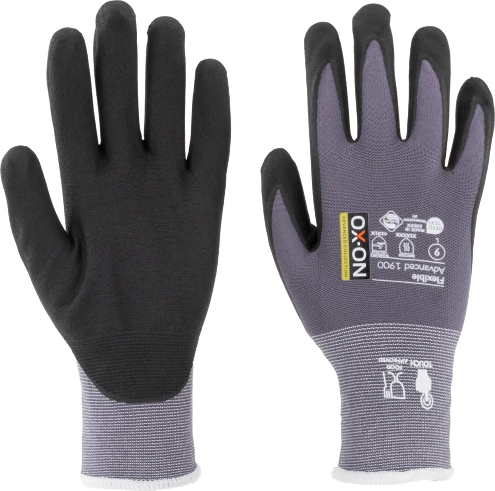 OX-ON Arbejdshandske Flexible Advanced 1900,Str 10
