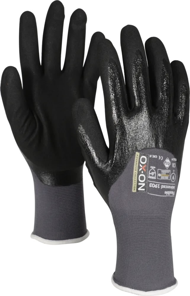 OX-ON Arbejdshandske Flexible Advanced 1903,Str 10