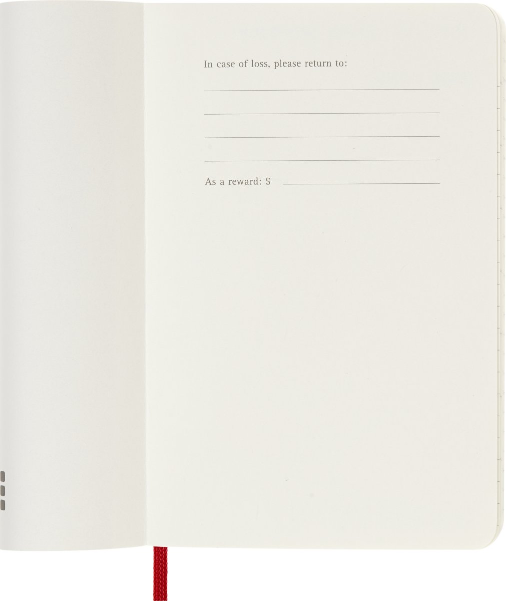Moleskine 2026 Kalender | S | Uge | Poc. | Rød