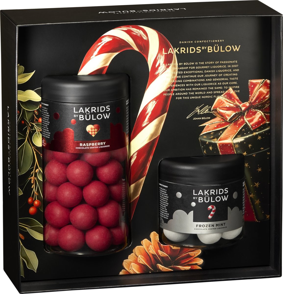 Bülow Lakrids Gavepakke Raspberry/Mint, 385g