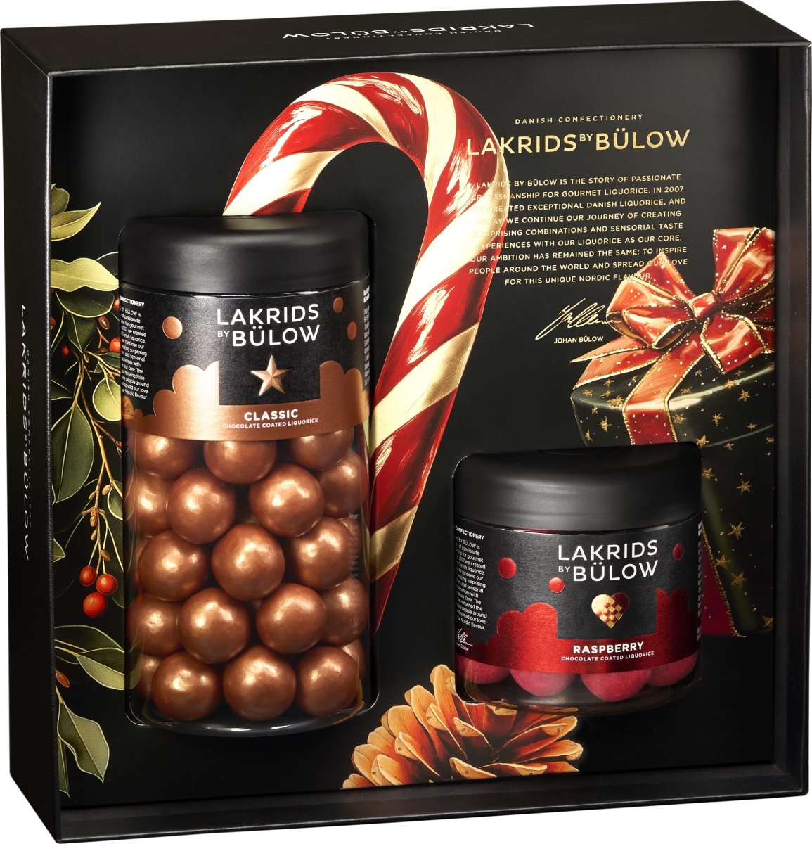 Bülow Lakrids Gavepakke Caramel/Raspberry, 385g