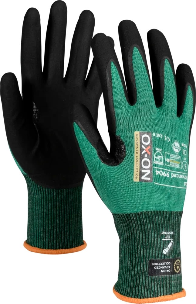 OX-ON Arbejdshandske Cut Advanced B 9904, Str. 12