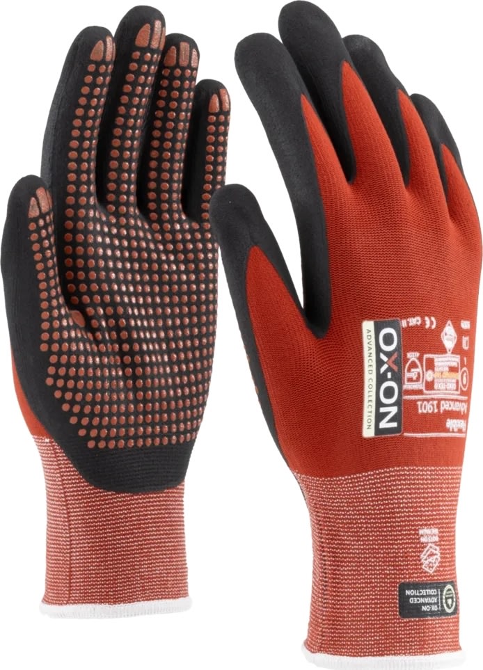 OX-ON Arbejdshandske Flexible Advanced 1901,Str 7