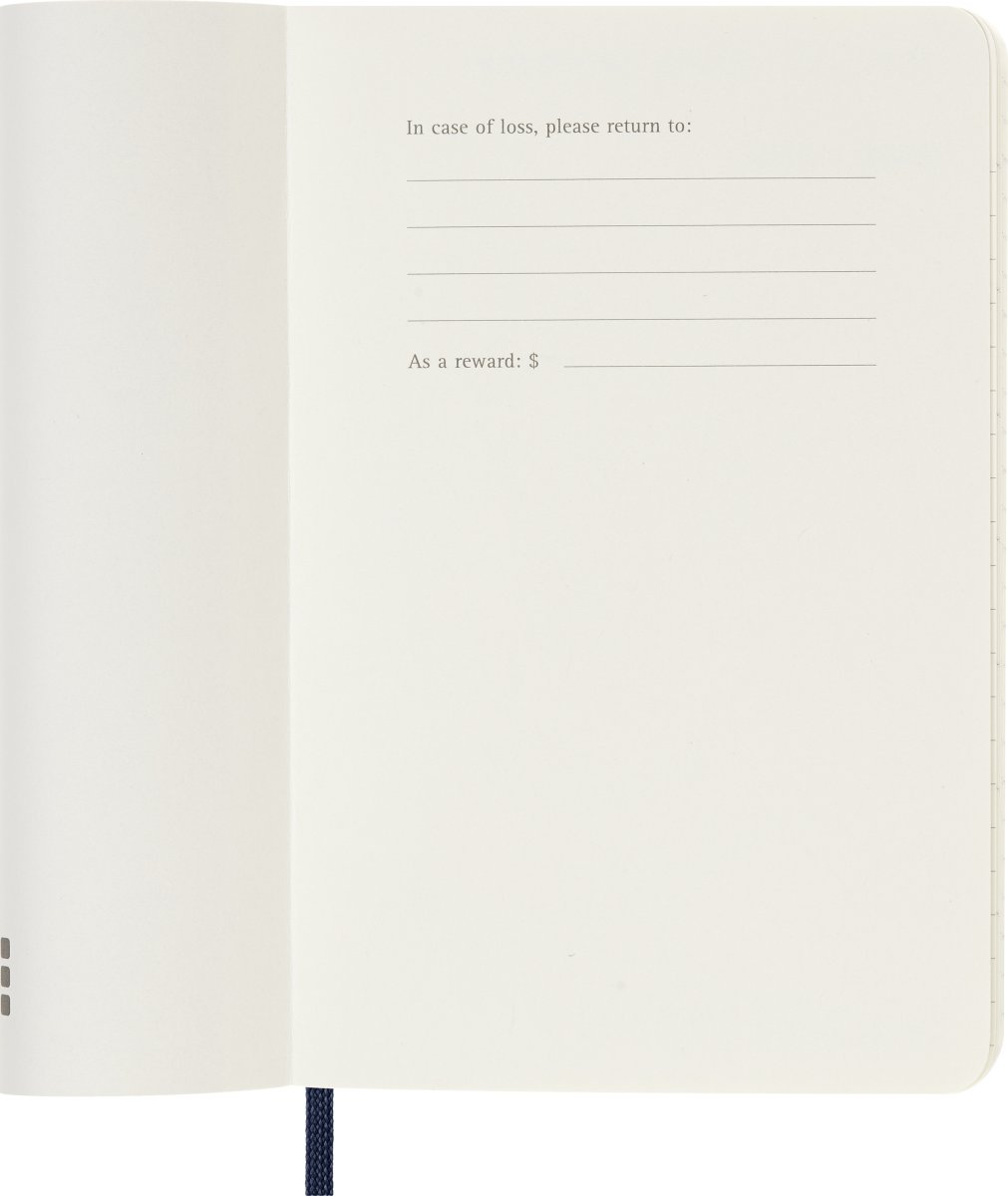 Moleskine 2026 Kalender | S | Uge | Poc. | Blå