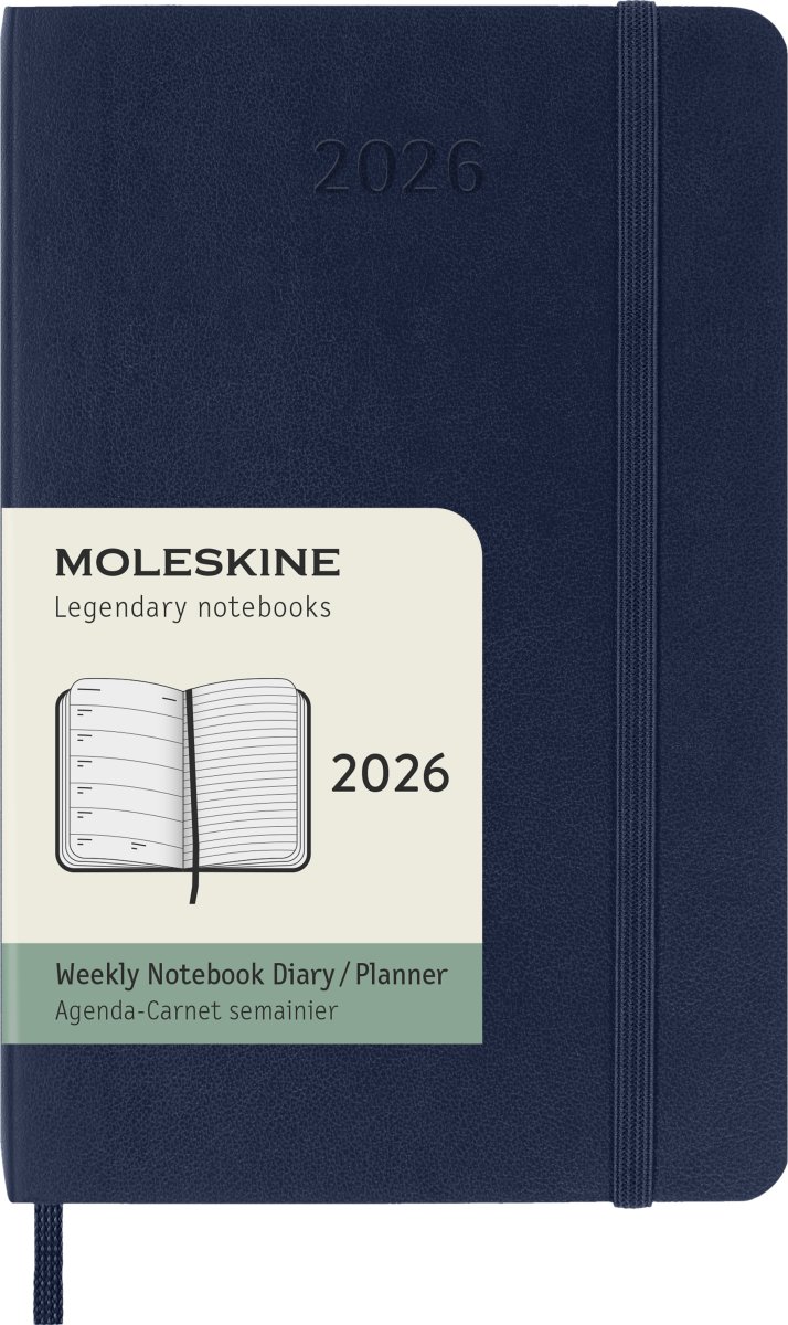 Moleskine 2026 Kalender | S | Uge | Poc. | Blå