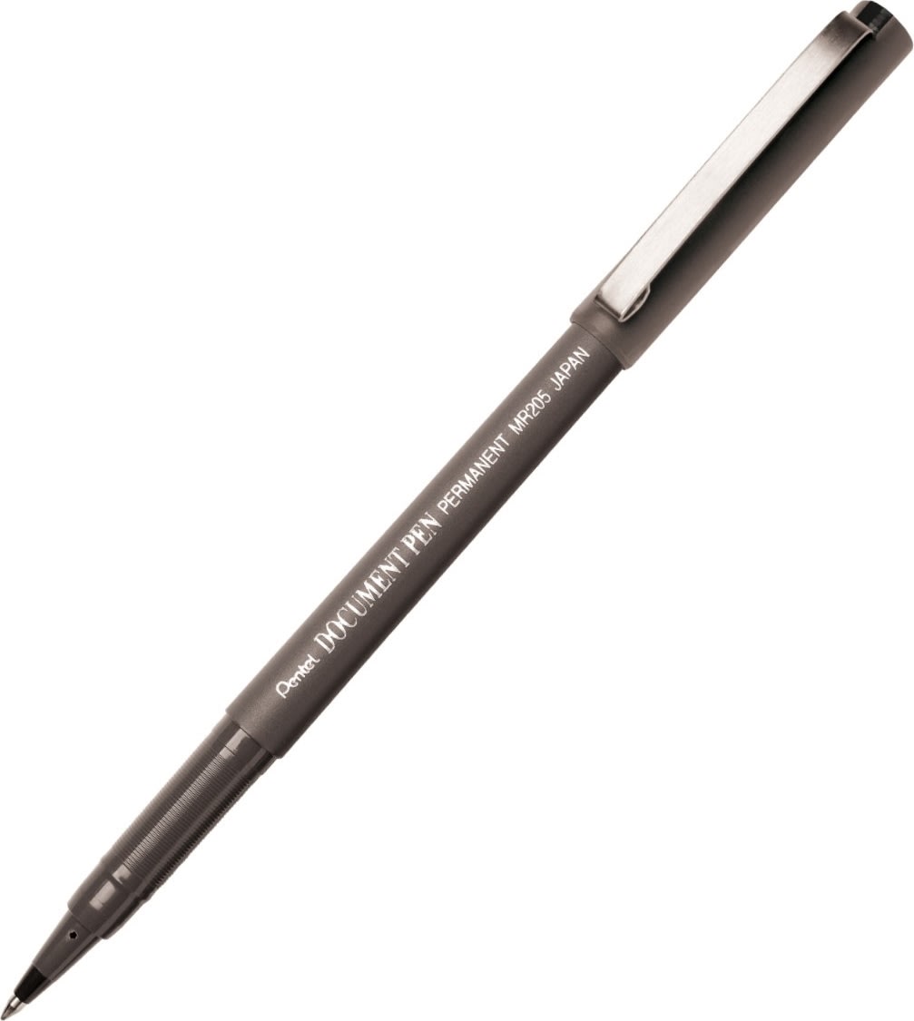 Pentel MR205 Dokument Rollerpen | Permanent | Sort