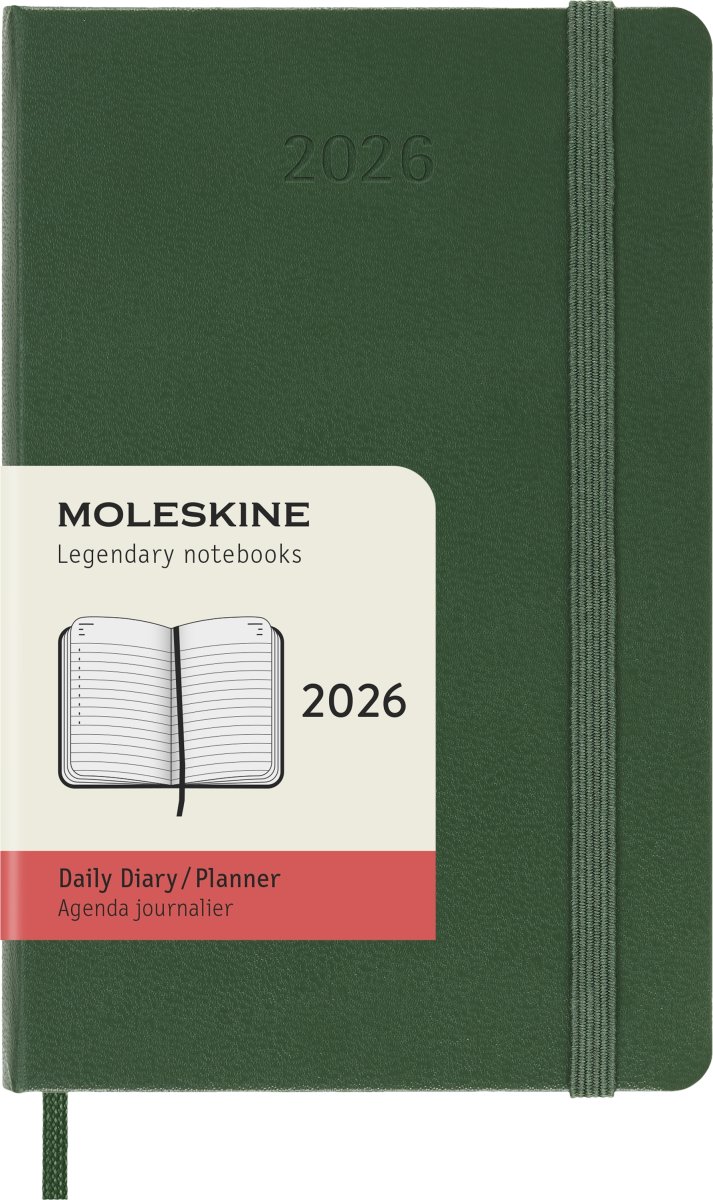 Moleskine 2026 Kalender | H | Dag | Poc. | Grøn