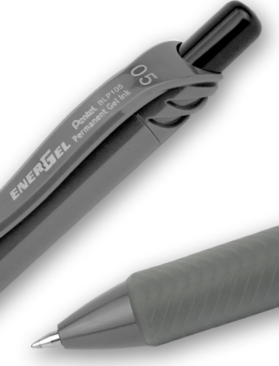 Pentel Energel BLP105 Rollerpen | Permanent | Rød