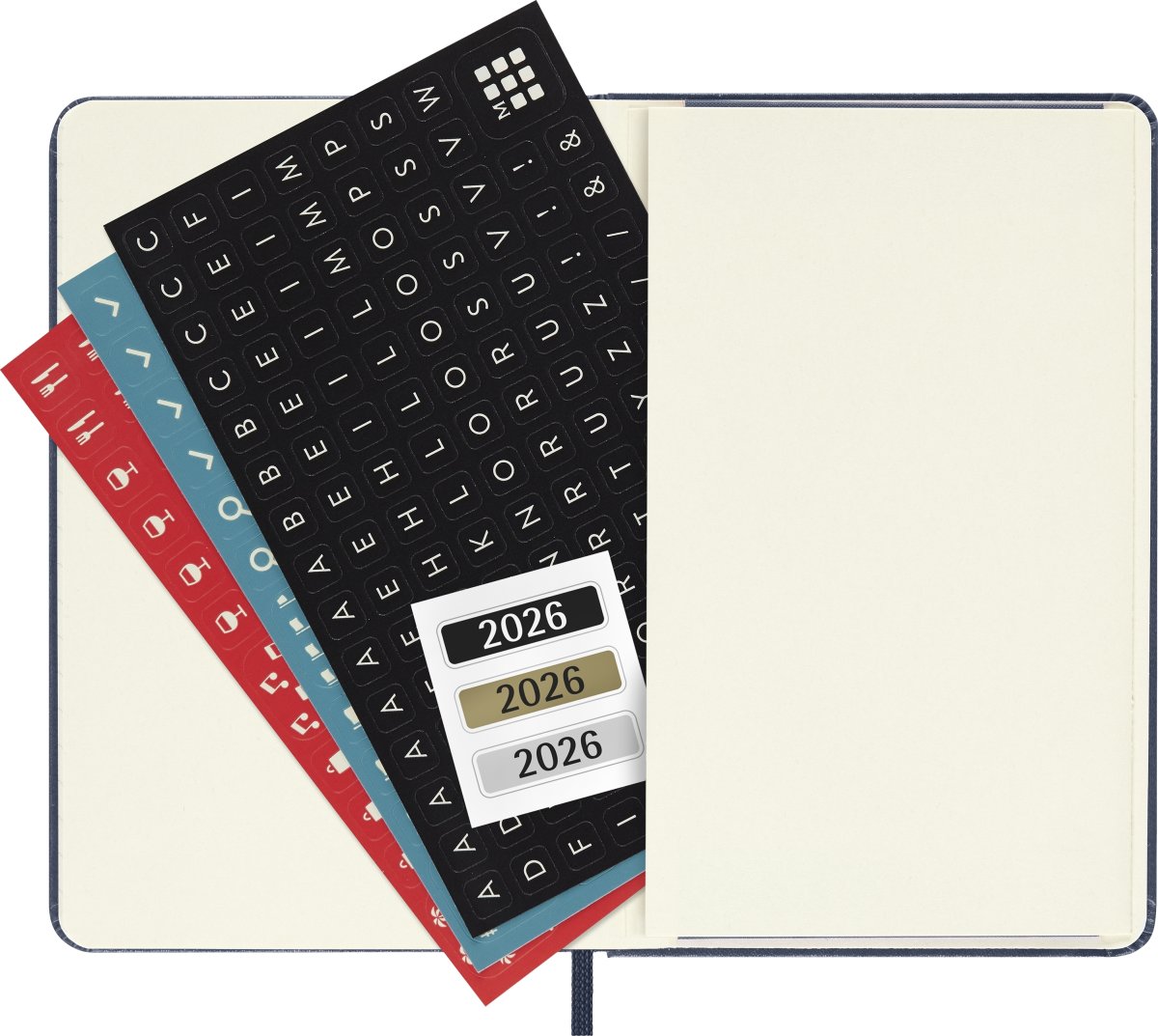 Moleskine 2026 Kalender | H | Dag | Poc. | Blå