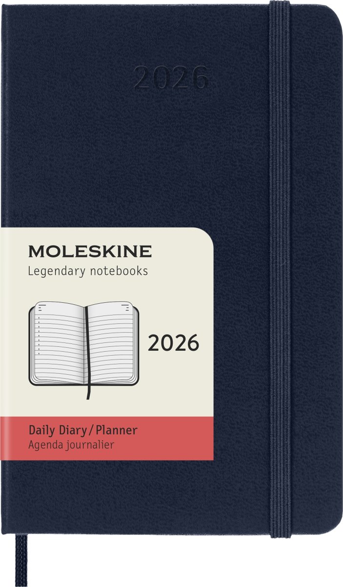 Moleskine 2026 Kalender | H | Dag | Poc. | Blå