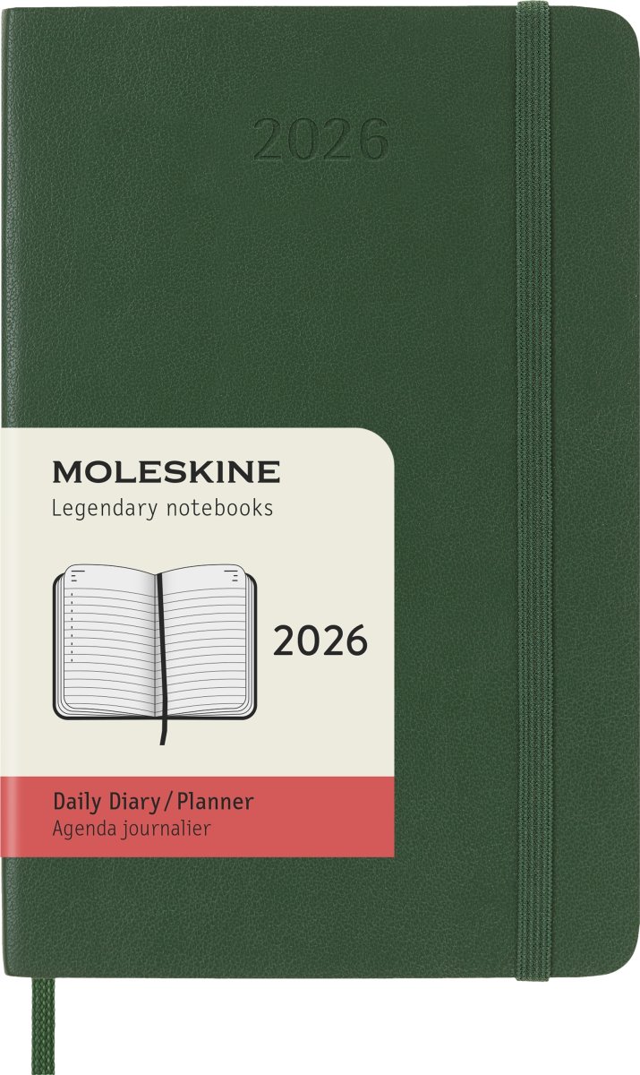 Moleskine 2026 Kalender | S | Dag | Poc. | Grøn
