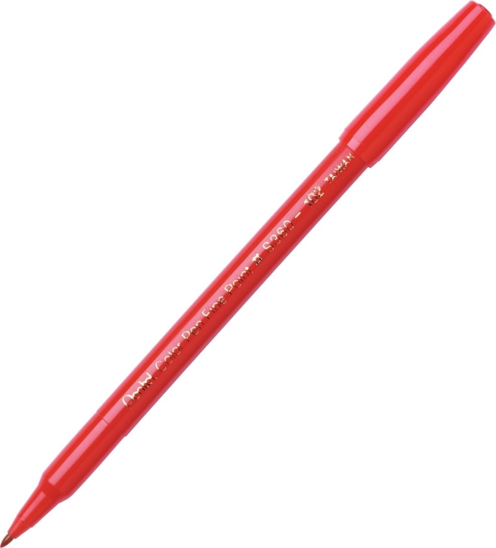 Pentel S360 Fineliner | Rød