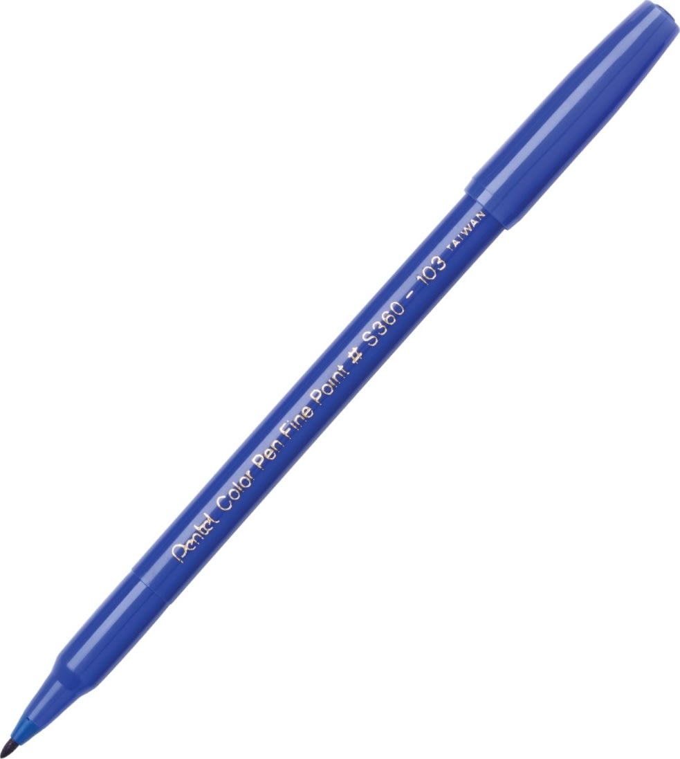 Pentel S360 Fineliner | Blå