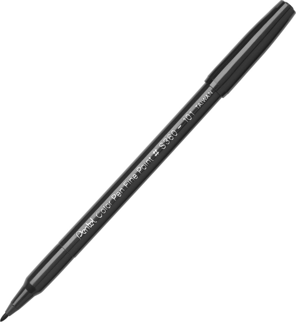 Pentel S360 Fineliner | Sort