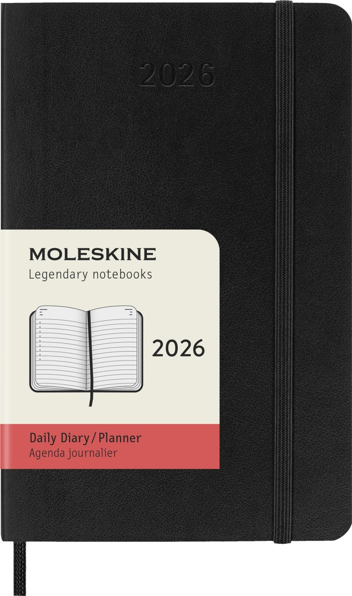 Moleskine 2026 Kalender | S | Dag | Poc. | Sort