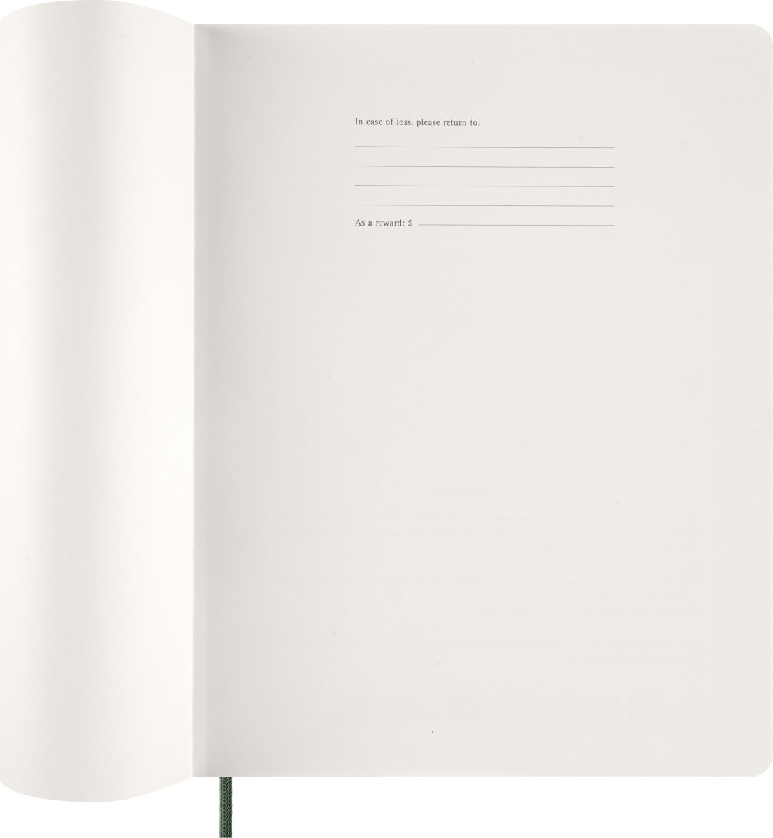 Moleskine 2026 Kalender | Ess. | Uge v. | Grøn