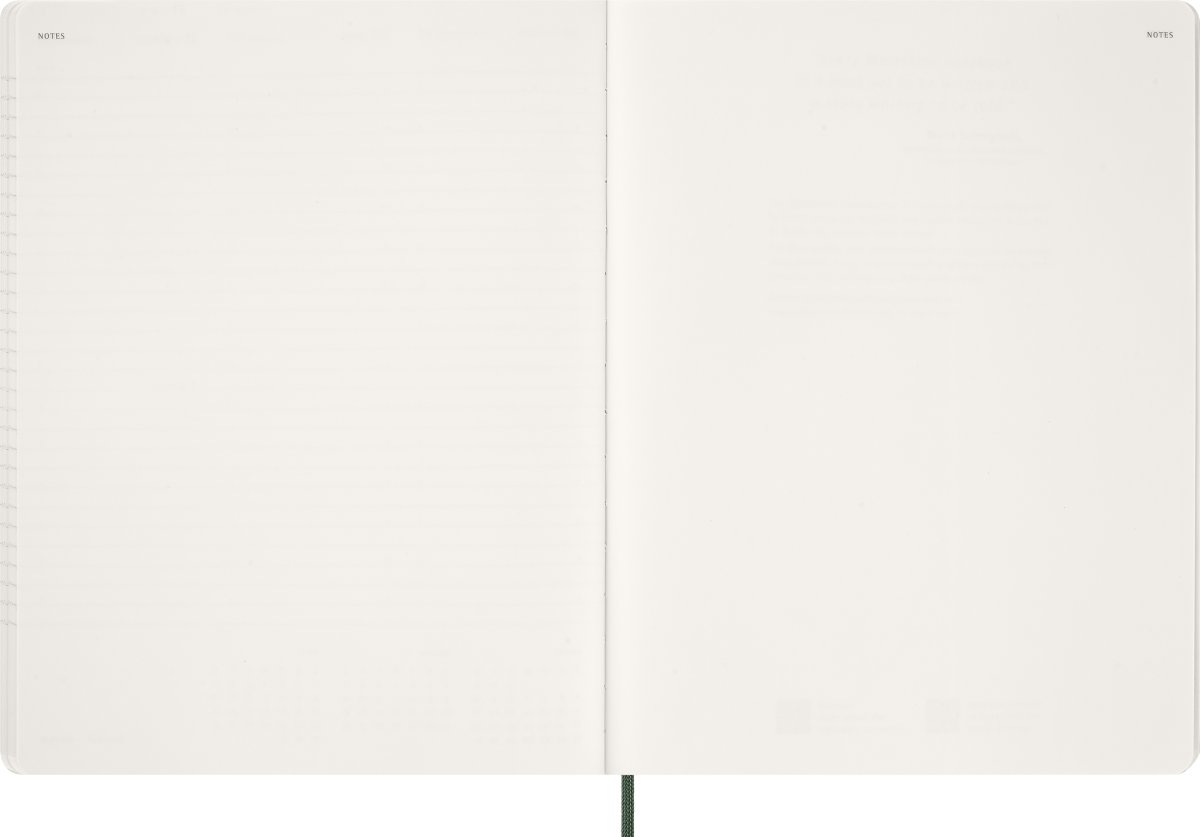 Moleskine 2026 Kalender | Ess. | Uge v. | Grøn