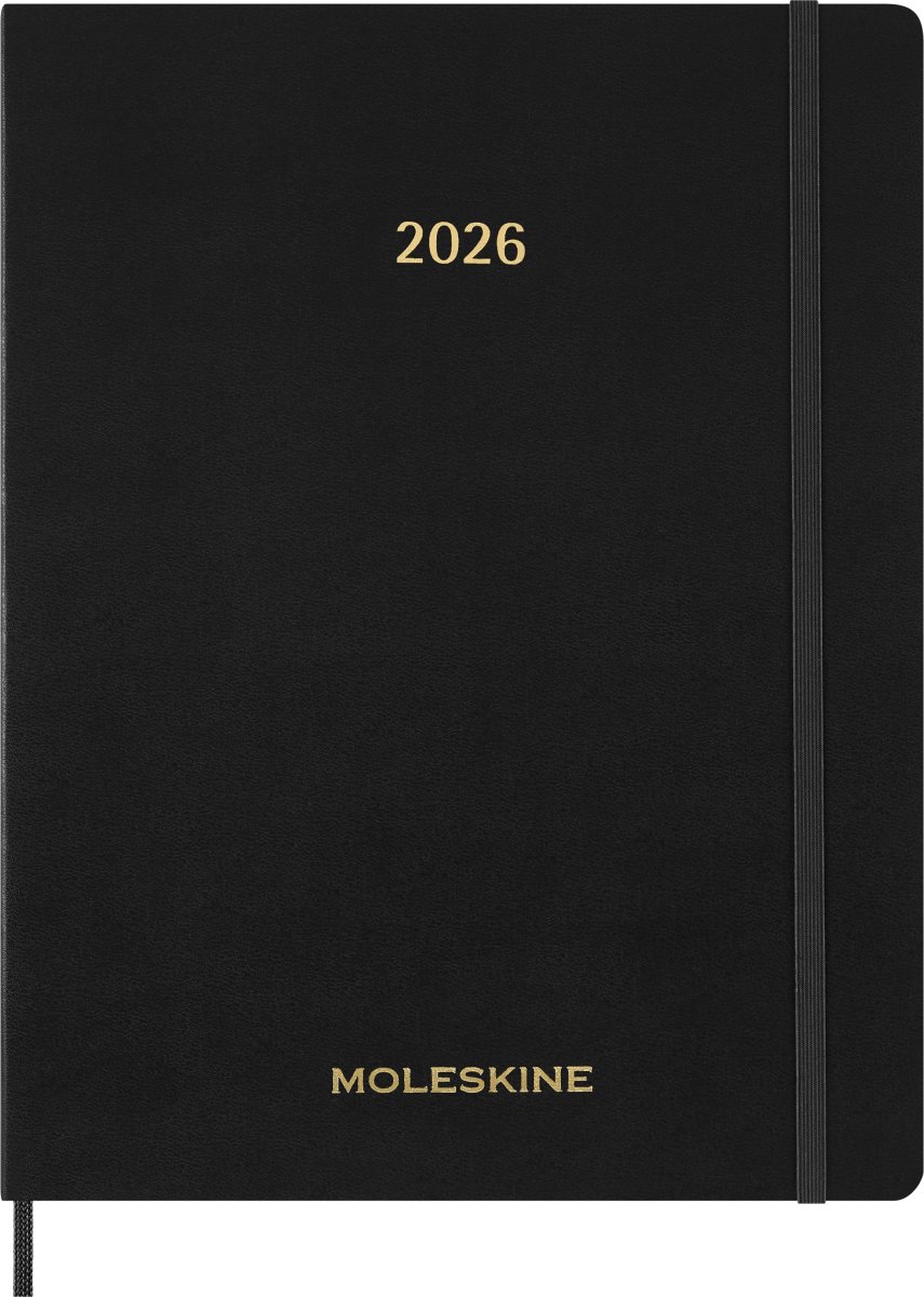 Moleskine 2026 Kalender | Ess. | Uge v. | Sort