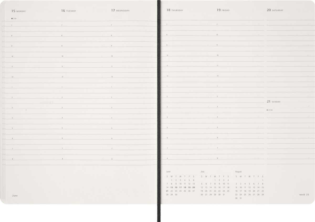 Moleskine 2026 Kalender | Ess. | Uge v. | Sort