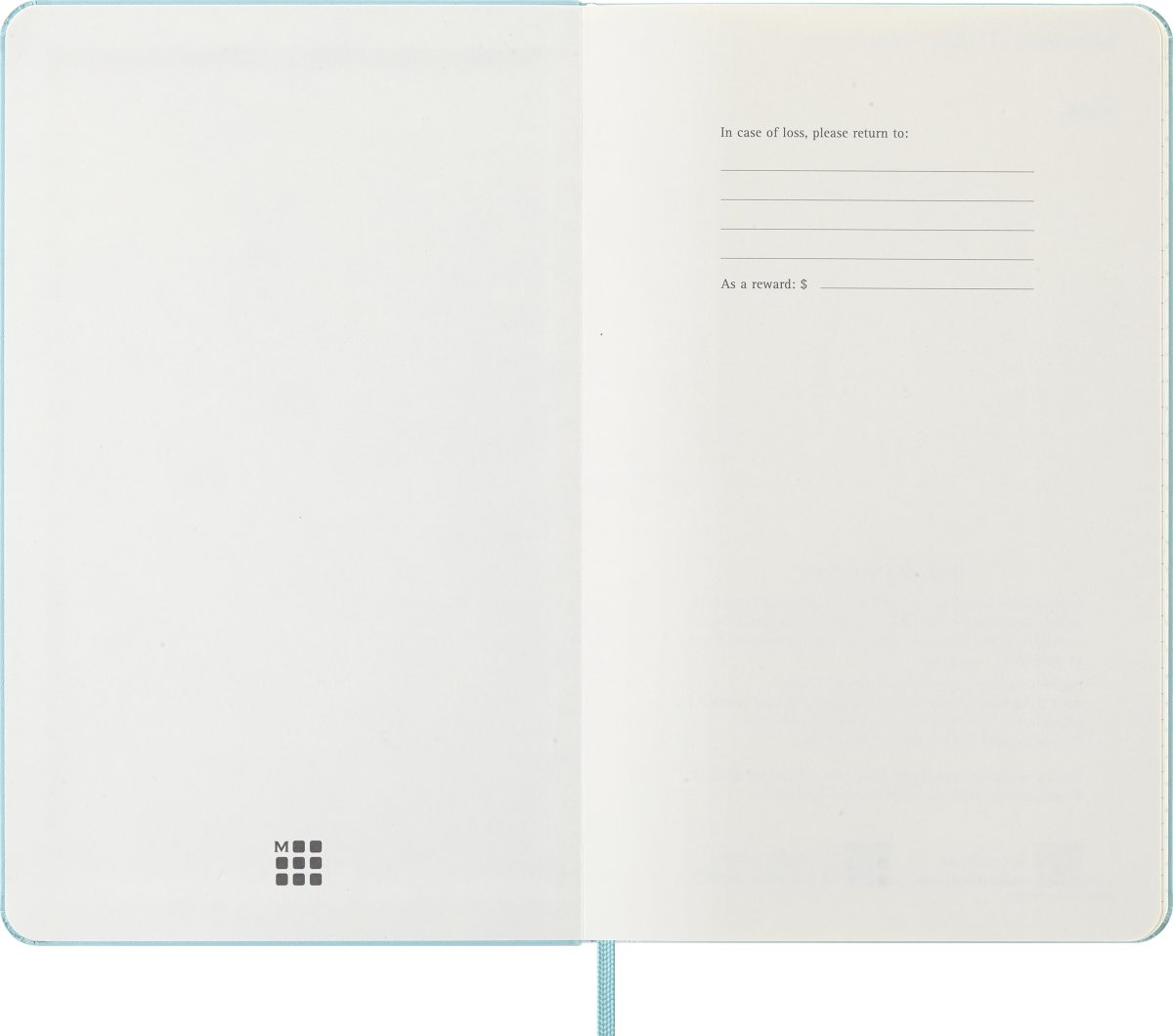 Moleskine 2026 Kalender | H | Uge | L | Lys blå