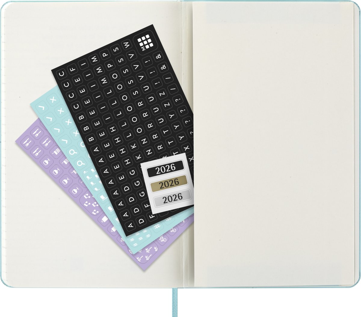 Moleskine 2026 Kalender | H | Uge | L | Lys blå