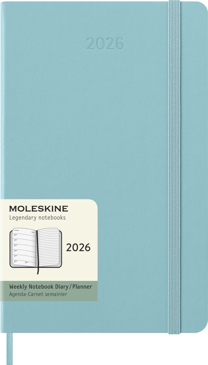 Moleskine 2026 Kalender | H | Uge | L | Lys blå