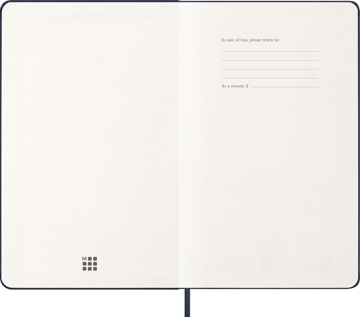 Moleskine 2026 Kalender | H | Uge | L | Blå