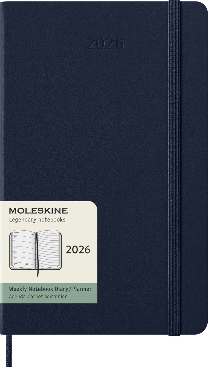 Moleskine 2026 Kalender | H | Uge | L | Blå