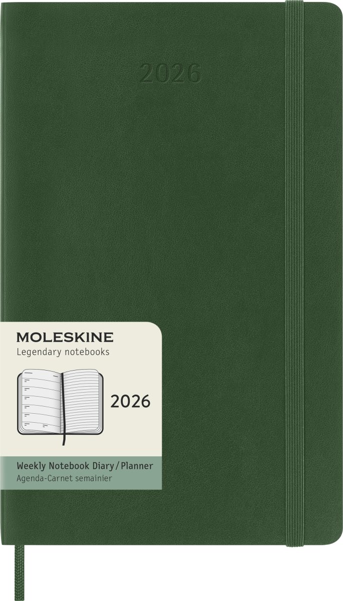 Moleskine 2026 Kalender | S | Uge | L | Grøn