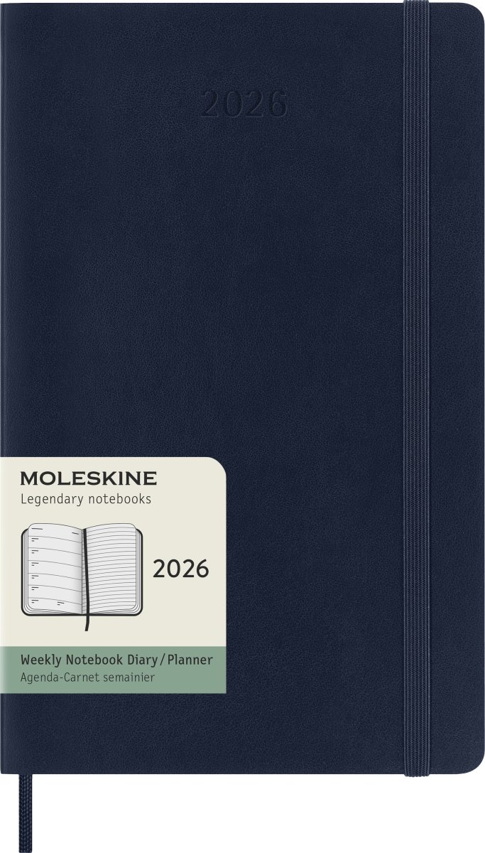 Moleskine 2026 Kalender | S | Uge | L | Blå
