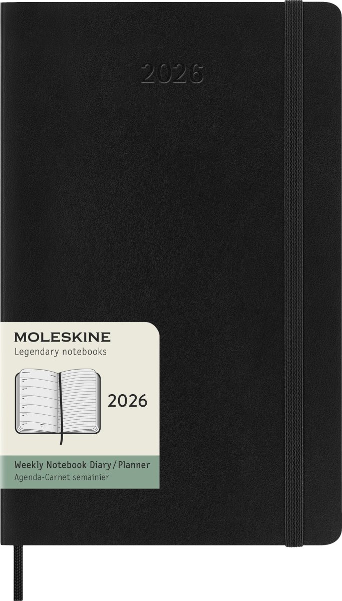 Moleskine 2026 Kalender | S | Uge | L | Sort