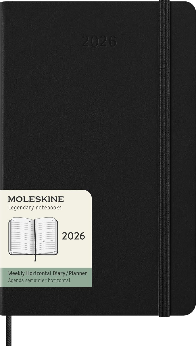 Moleskine 2026 Kalender | H | Uge h. | L | Sort