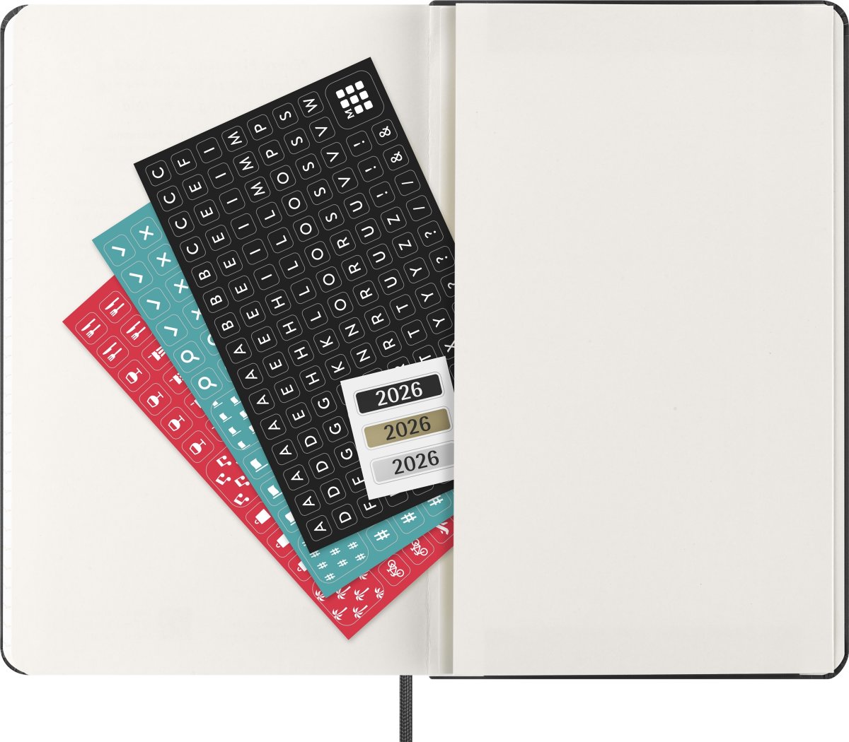 Moleskine 2026 Kalender | H | Uge v. | L | Sort
