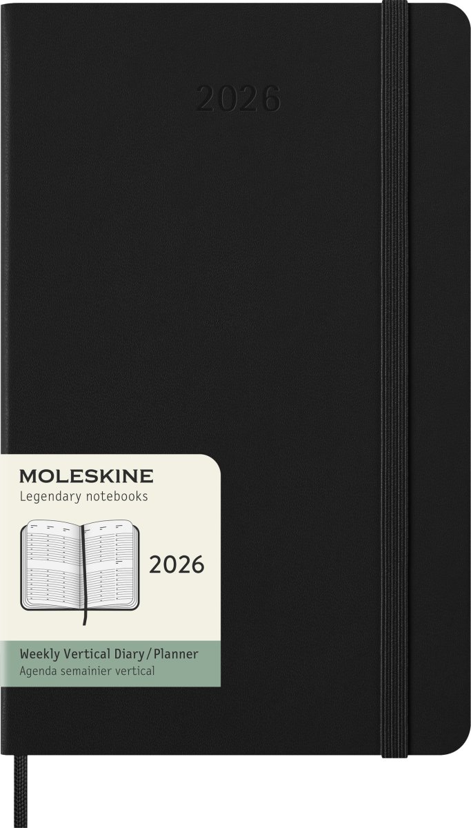 Moleskine 2026 Kalender | H | Uge v. | L | Sort