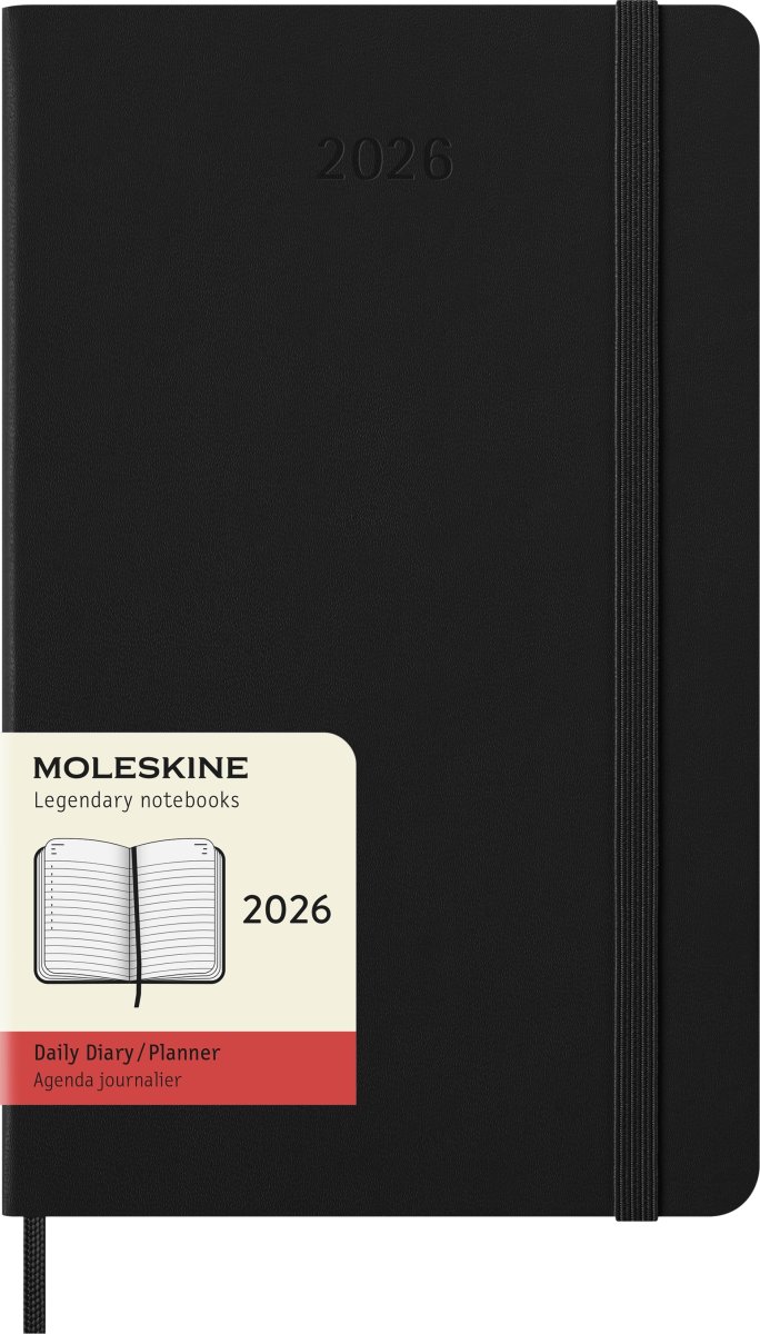 Moleskine 2026 Kalender | H | Dag | L | Sort