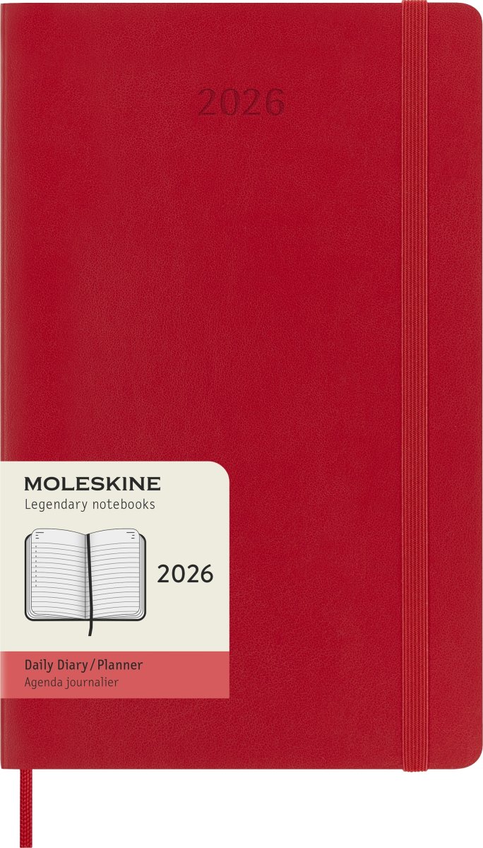 Moleskine 2026 Kalender | S | Dag | L | Rød