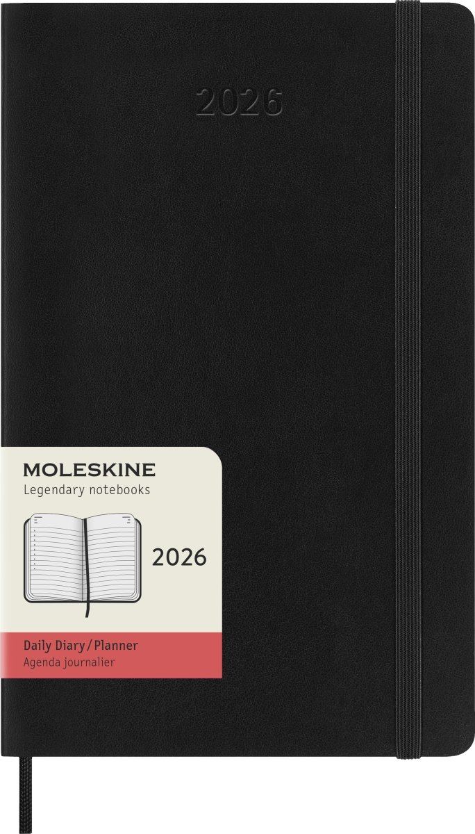 Moleskine 2026 Kalender | S | Dag | L | Sort