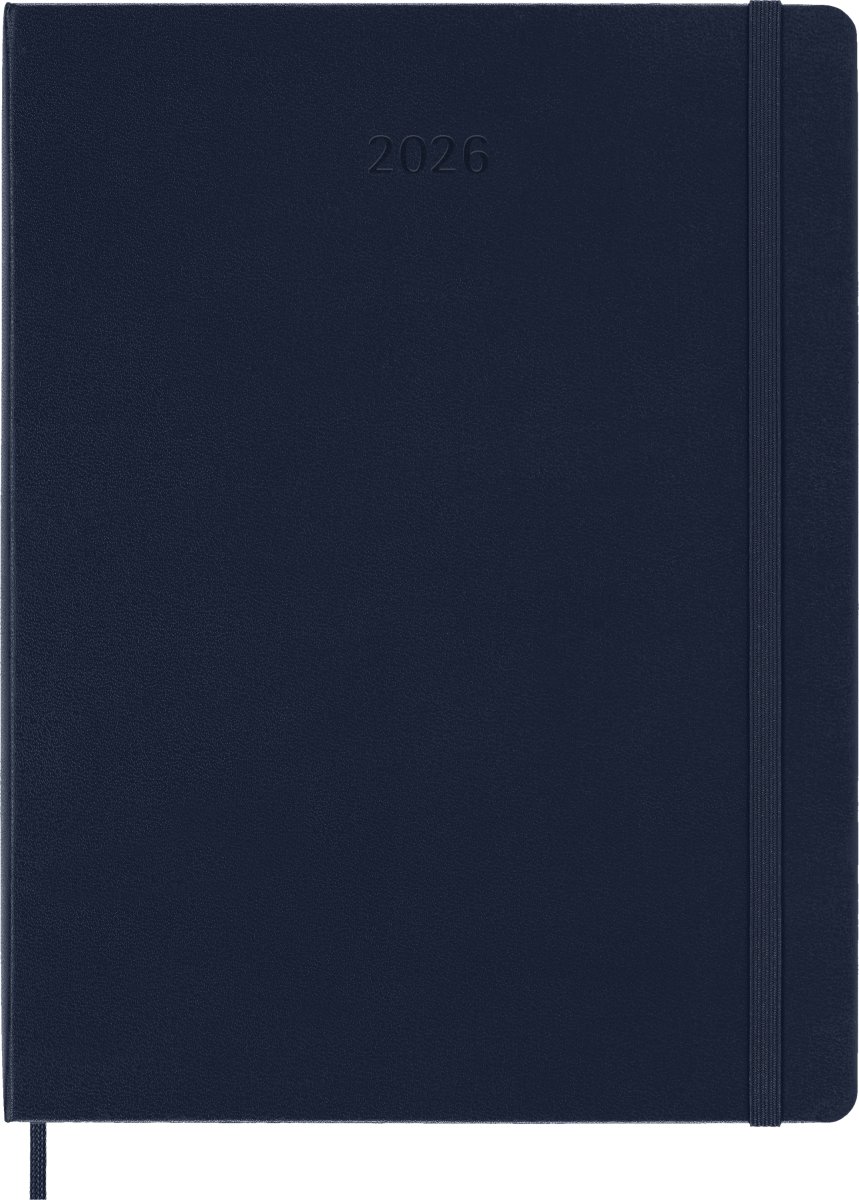 Moleskine 2026 Kalender | H | Uge | XL | Blå