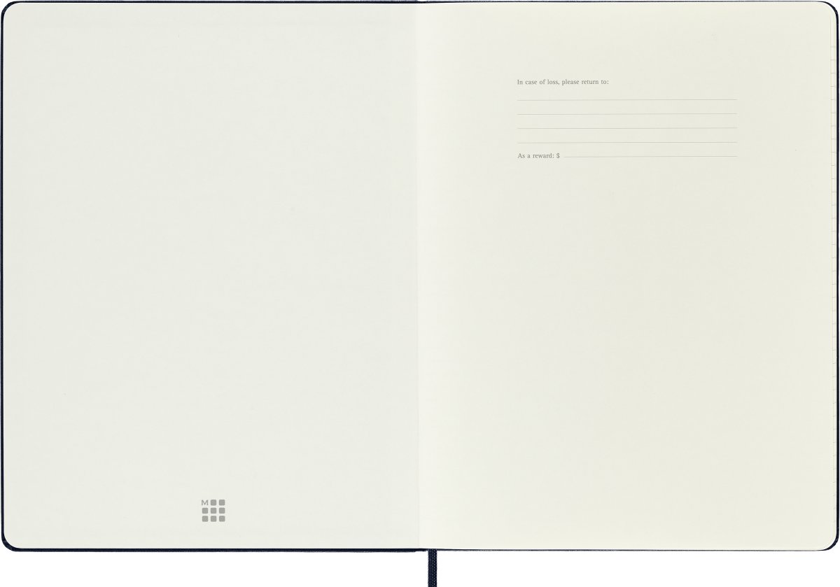 Moleskine 2026 Kalender | H | Uge | XL | Blå