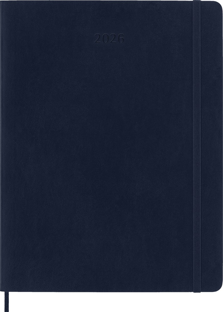 Moleskine 2026 Kalender | S | Uge | XL | Blå