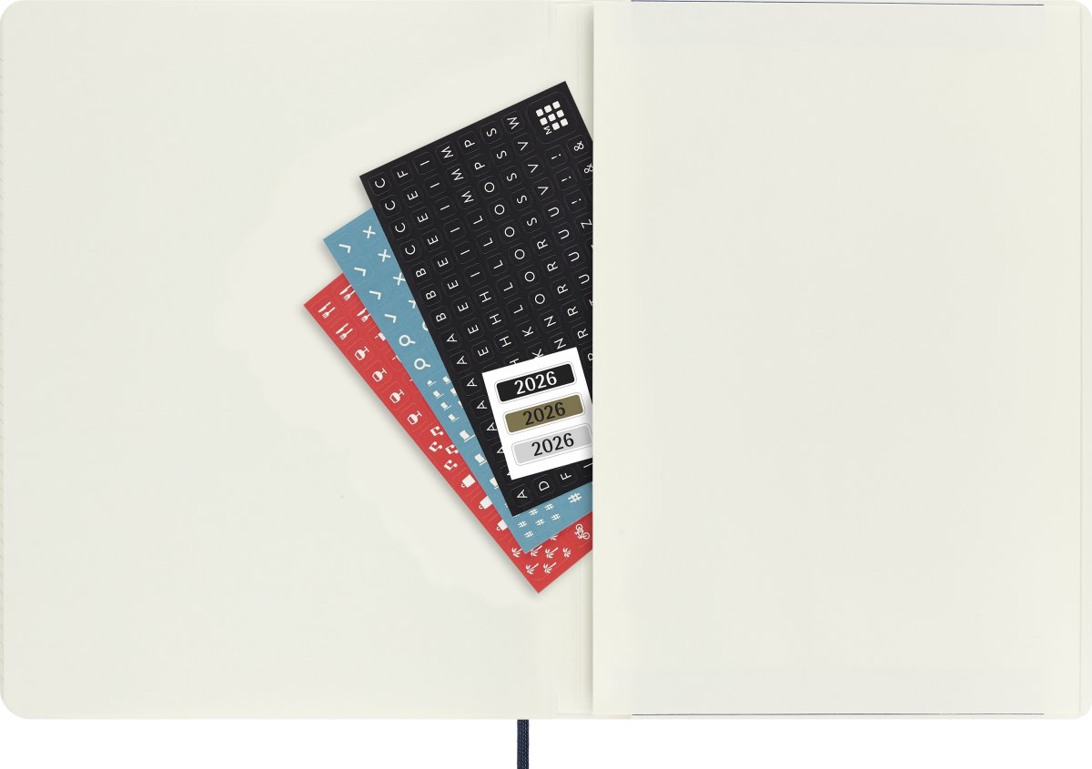 Moleskine 2026 Kalender | S | Uge | XL | Blå