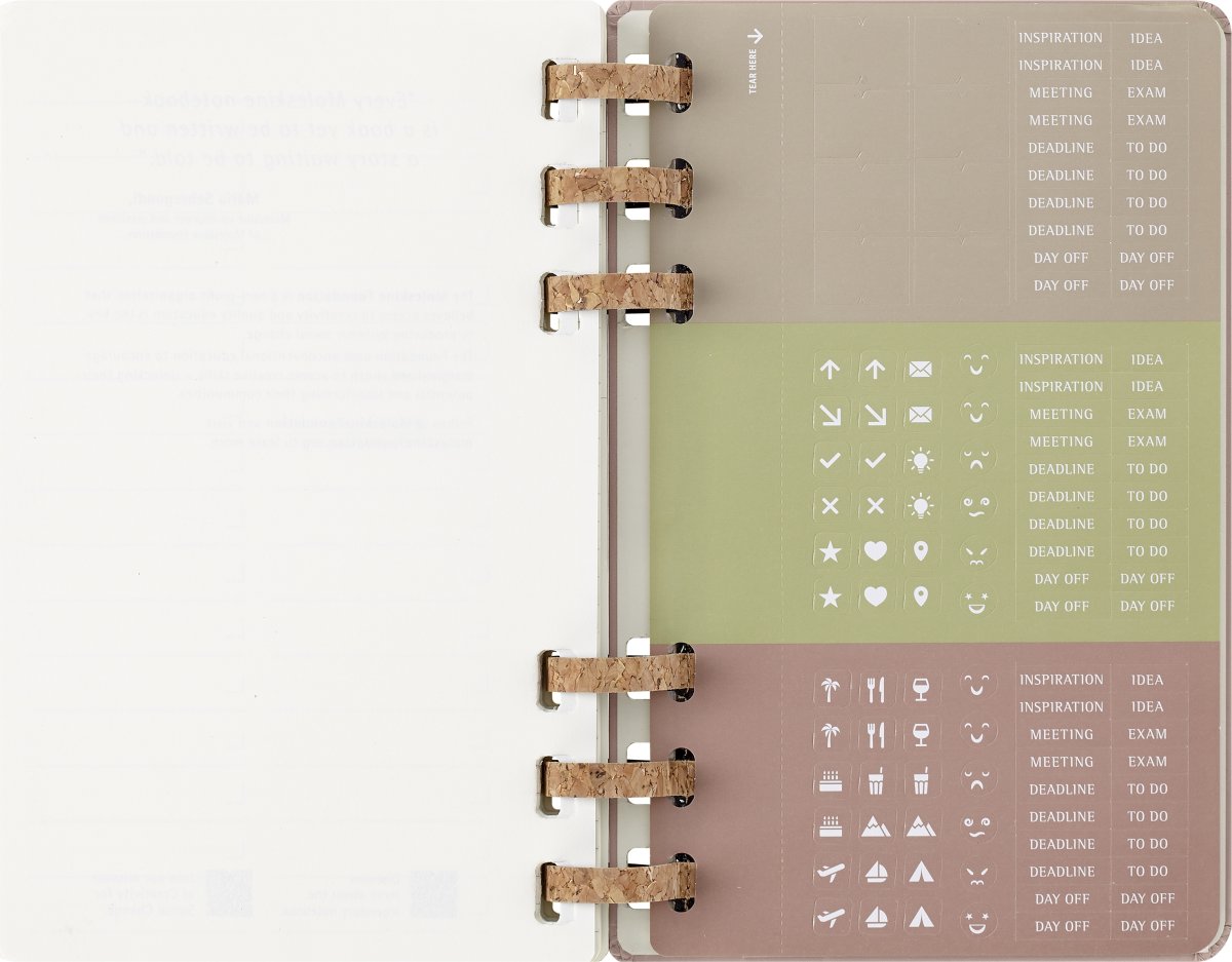 Moleskine 2026 Kalender | Spiral | Uge | L | Beige