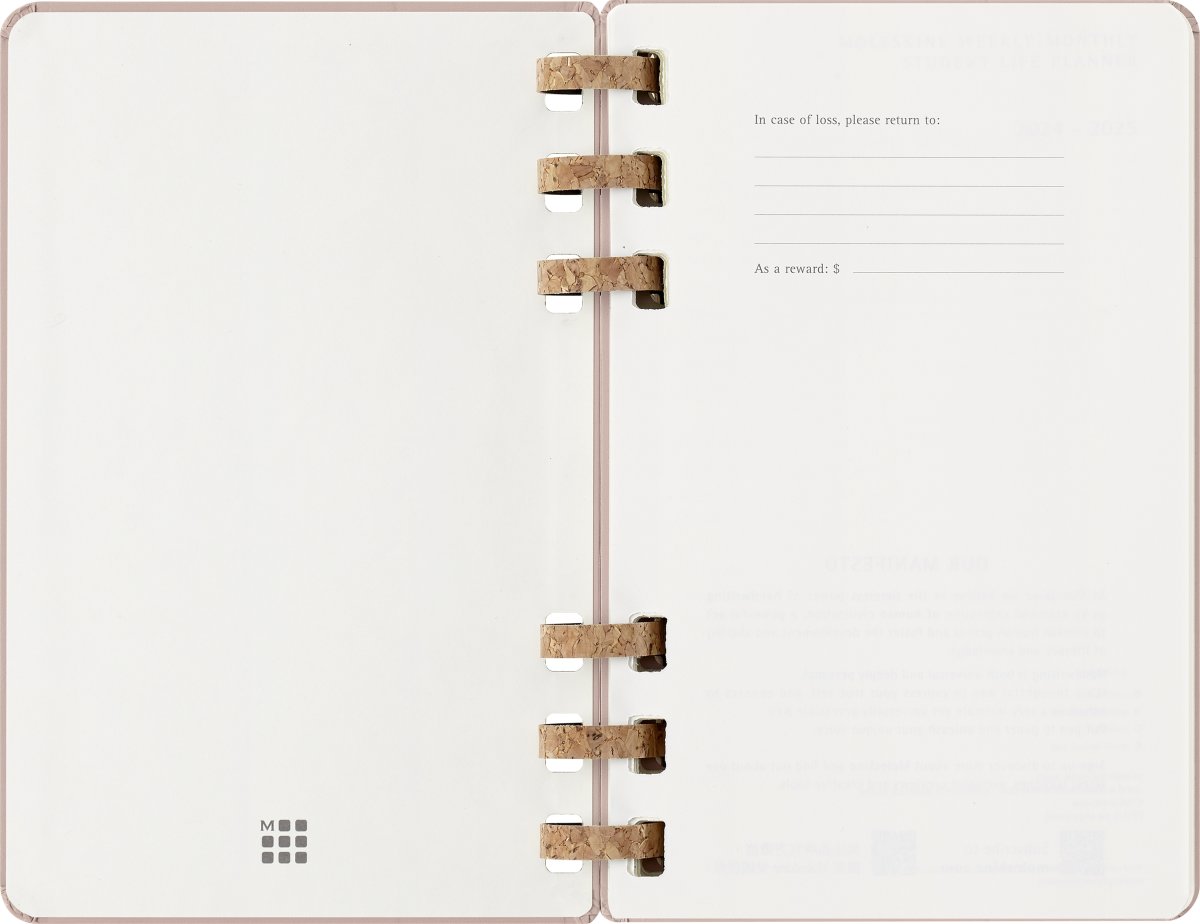 Moleskine 2026 Kalender | Spiral | Uge | L | Beige
